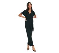 Trendyol Gürtelter Brustkragen-Overall, Salopette aux femmes, Black, 38