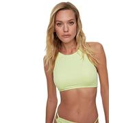 Trendyol Haut de Bikini à col Licol, Vert, 36 Femme