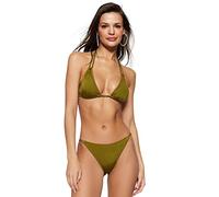 Trendyol Haut de Bikini en Tricot pour Femme, Vert, Taille 38, Vert, 44 FR