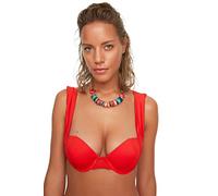 Trendyol Haut de Bikini épais pour Femme - Rouge - 38