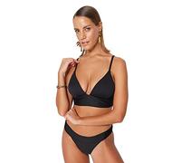 Trendyol Haut de Bikini texturé à l'arrière pour Femme - Noir - Taille 42
