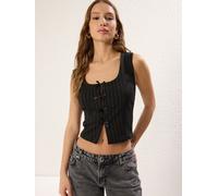 Trendyol Haut gris foncé / noir, Taille S