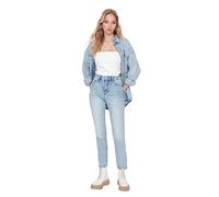 Trendyol Jean Bootcut et évasé, Bleu, 70 Femme
