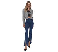 Trendyol Jean évasé, Bleu, 70 Femme