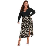 Trendyol Jupe Grande Taille - Noir - Midi, Noir, 72 Grande Taille