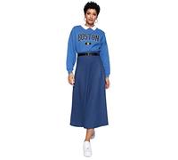 Trendyol Jupe Maxi tissée pour Femme, Indigo, 70 FR