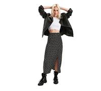 Trendyol Jupe Noire à Pois, 40 Femme