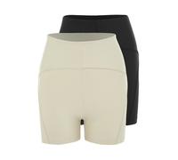 Trendyol Leggings écru / noir, Taille XS