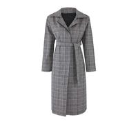 Trendyol Manteau mi-saison noir / blanc, Taille XXS