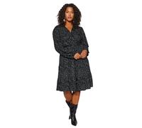 Trendyol Midi A-Line Regular Plus Size Dress, Robe Femme, Black, XL