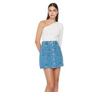 Trendyol Mini Jupe Trapèze en Jean pour Femme