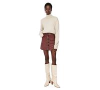 Trendyol Mini Jupe trapèze tissée pour Femme, Bordeaux, 64
