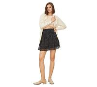 Trendyol Mini Jupe trapèze tissée pour Femme, Noir, 64