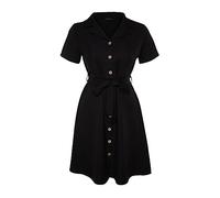 Trendyol Mini Robe Chemise décontractée tissée Grande Taille pour Femme