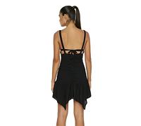 Trendyol Mini Skater Regular Dress Robe, Black, 40 Femme