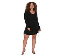 Trendyol Mini Standard Fitted Plus Size Dress Robe, Noir, 4XL Femme