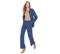 Trendyol Pantalon Ample, pétrole, 68 Femme