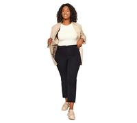 Trendyol Woman High Waist Cigarette Plus Size Pants Pantalons, Noir, 72 Femme