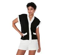 Trendyol Pocket Detailed Knitwear Sweater, Black, S Women's