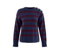 Trendyol Pull-over bleu marine / lie de vin, Taille S
