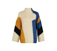 Trendyol Pull-over crème / marine / jaune d'or / noir, Taille L