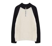 Trendyol Pull-over noir / blanc cassé, Taille S