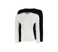 Trendyol Pull-over noir / blanc, Taille L