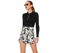 Trendyol Pull Slim à Manches Longues pour Femme Sweater, Noir