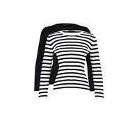 Trendyol Pull tricoté Noir et Multicolore Sweater, XL Femme