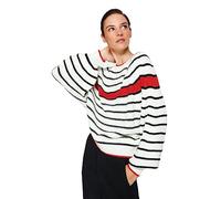 Trendyol Regular fit Basic Crew Neck Knitwear Sweater, Ecru, S Femme