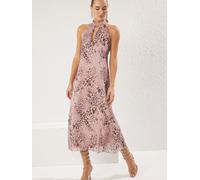 Trendyol Robe chocolat / rose ancienne, Taille 38