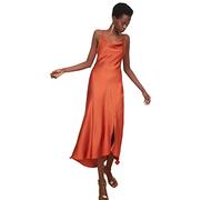 Trendyol Robe col Degaje, Cannelle, 36 Femme