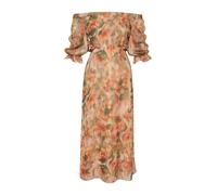 Trendyol Robe crème / kaki / kiwi / orange, Taille 34