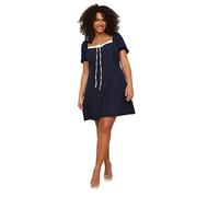 Trendyol Robe Curve Grande Taille Bleu Marine, Bleu Marine, 72/Grande Taille