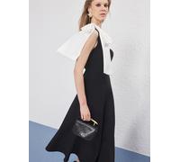 Trendyol Robe de cocktail noir / blanc, Taille 34