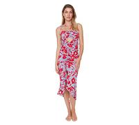 Trendyol Robe de Plage détaillée avec volet, Grenade Florale, 44 Femme