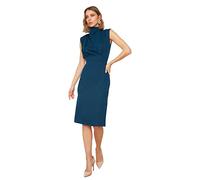 TRENDYOL Robe Droite à Manches mi-Longues pour Femme, Huile, 42