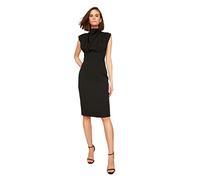 TRENDYOL Schwarzes Steile Kragenkleid Robe décontractée pour Le Travail, Noir, 42 Femmes