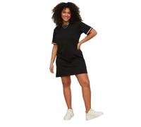 Trendyol Robe femme grande taille mini en coton noir TBBSS22EL1591 XL