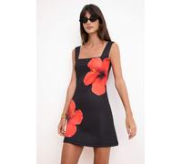 Trendyol Robe rouge clair / noir, Taille 34