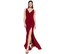 Trendyol Schwungrad Detailliertes Abendkleid Robe de soirée Formelle, Burgundy, 36 aux Femmes