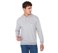Trendyol Sweat-Shirt à Capuche uni Standard Maillot de survêtement, Gris, L Homme