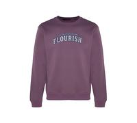 Trendyol Sweat-shirt bleu foncé / violet / blanc, Taille XS