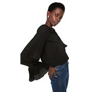 Trendyol T- Shirt Noir avec Petites Bras, 38 Femme