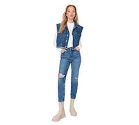 Trendyol Twoaw23je00069/Mavi Jeans, Bleu, 66 Femme