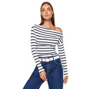 TRENDYOL Twoaw24bz00227 Blouse, Bleu Marine, XL Femme