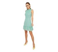Trendyol Women's Mint Frilly Business Robe décontractée pour Femme Taille 36