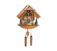 Trenkle Pendule à Coucou à Quartz Maison de la Forêt-Noire avec bûcheron et Roue de Moulin Mobile, avec Musique TU 498 QMT HZZG