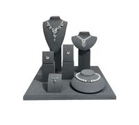 TRENT-693 Porte Bijoux en Présentoir à Bijoux avec fenêtre en Direct, présentoir for Colliers de Perles, pendentifs, bagues, Ornements comptoir Présentoir Bijoux