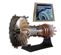 Trent 900 Moteur turboventilateur fonctionnel, kit de modèle de moteur d'avion, idéal pour l'affichage de bureau et l'éducation des sciences physiques pour les amateurs d'aviation (150 + pièces)